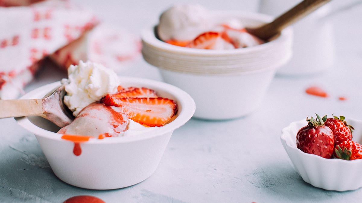 Yoghurt-bites met  zomerfruit